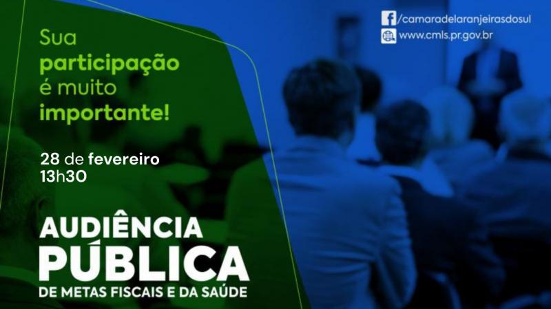 Prefeitura de Laranjeiras do Sul prestará contas da Saúde e Finanças no dia 28 de fevereiro